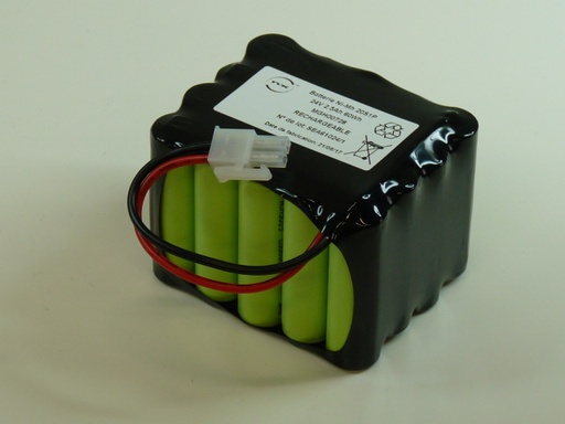 [ENIMGH00728] Pack(s) Batterie Nimh 20 x AA 20S1P ST2 F100 24V 2.5Ah Molex