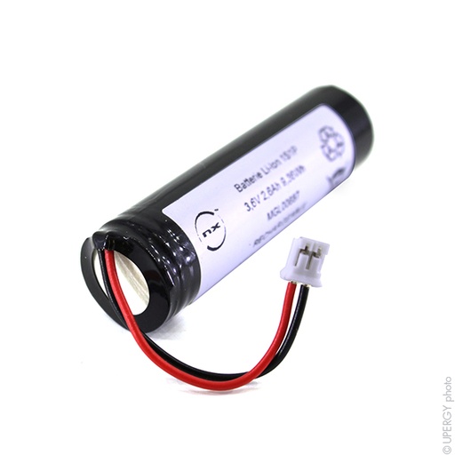 [ENIMGL00687] Pack(s) Batterie Li-Ion 1x18650 1S1P ST1 3.6V 3.5Ah JST