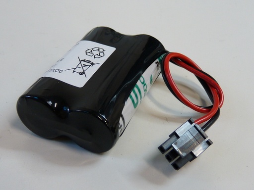 [ENIMGL00695] Pack(s) Batterie lithium 2x LS17500 2S1P ST1 7.2V 3.6Ah Molex
