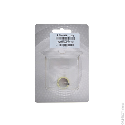 [ENIPBL6463B] Blister(s) x 1 Pile bouton lithium blister BR2032/HFN PANASONIC 3V 190mAh