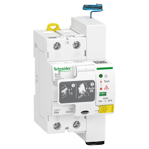 [SCHA9CR4225] Acti9 REDs - interrupteur différentiel - 2P - 25A - 30mA - A