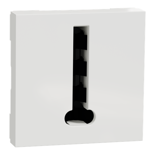 [SCHNU349618] Unica - conjoncteur téléphone en T - 8 contacts - Blanc - mécanisme seul