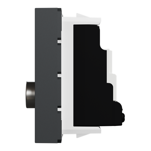 [SCHNU346254] Unica - prise télévision - TV mâle - individuel - 2 mod - Anthracite - méca seul