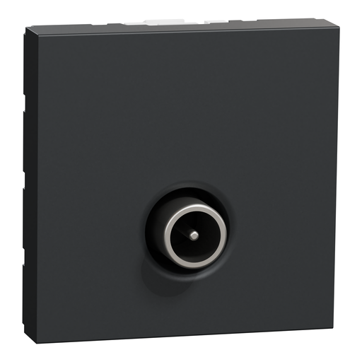 [SCHNU346254] Unica - prise télévision - TV mâle - individuel - 2 mod - Anthracite - méca seul
