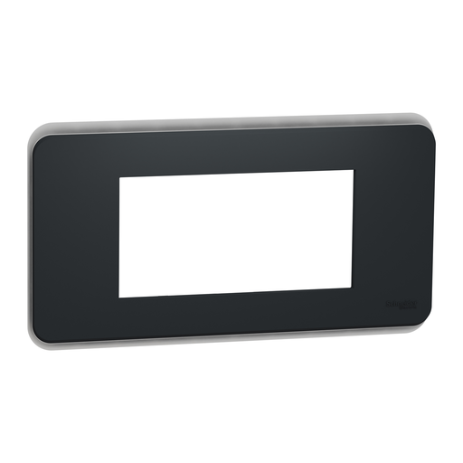 [SCHNU411454] Unica Pro - plaque de finition - Anthracite - 4 modules