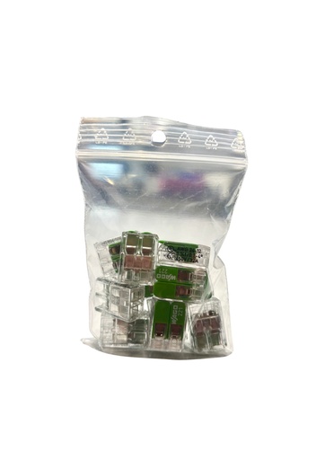 [WAG2SACHET] 10 Bornes Wago 2 fils à levier