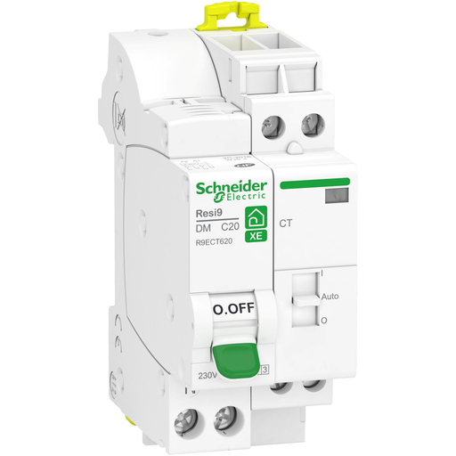 [SCHR9ECT620] Resi9 XE - combiné disj+contacteur - 1P+N - 20A - courbe C - embrochable
