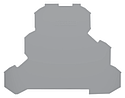 [WAG2002-3291] TOPJOB'S Plaque d'extrémité et intermédiaire 3 étages / Gris