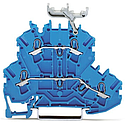 [WAG2002-2234] TOPJOB®S : Borne 2 étages 2,5 (4) mm² / Bleu-Bleu / Support