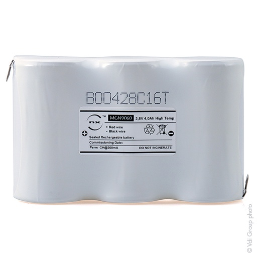 [ENIMGN9060] Unité(s) Batterie eclairage secours 3xD ST1 Faston 4.8mm 3.6V 4Ah