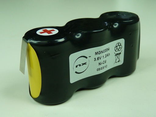 [ENIMGN0354] Pack(s) Batterie Nicd 3x 4/5SC NX 3S1P ST1 3.6V 1200mAh HBL