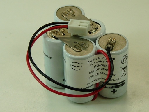 [ENIMXN0066] Batterie(s) Batterie Nicd 5 xSC 5S1P ST7 F130 6V 1.6Ah JST