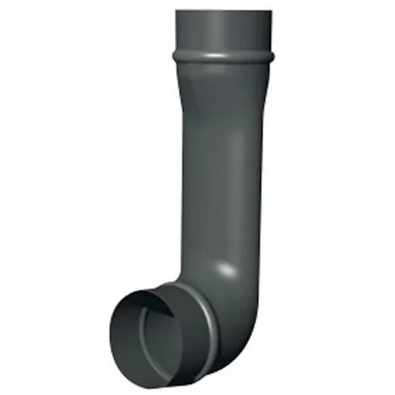 [UNV892000] Manchette coudée plastique pour bouches, raccordement D 80 mm