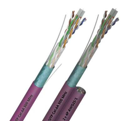 [CBE14200874] F/UTP 2X4P CAT.6A SH 500MHZ  TGL Violet