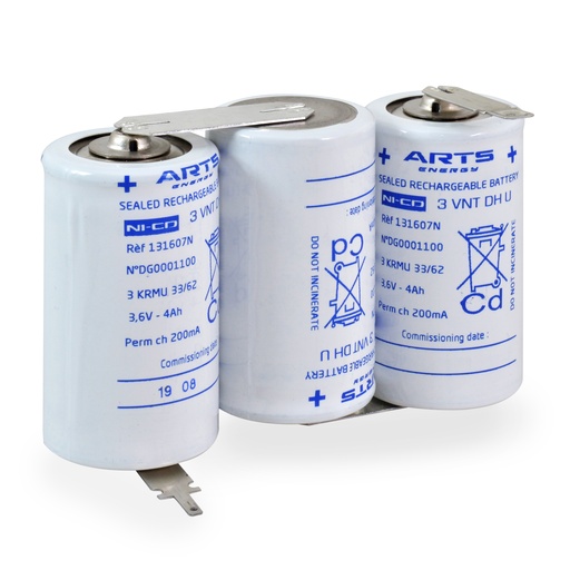 [ENIMGN7432] Boîte(s) de 1 Batterie eclairage secours 3 VNT DH U COTE/COTE 3.6V 4Ah