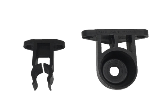 [CATCI-08] Support mural de perche diam 16-20 mm, plastique semi-rigide.