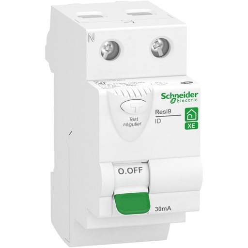 [SCHR9ERC225] Resi9 XE - interrupteur différentiel - 2P - 25A - 30mA - Type AC - embrochable