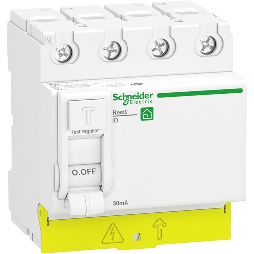 [SCHR9PRA463] Resi9 - interrupteur différentiel - 4P - 63A - 30mA - Type A - peignable