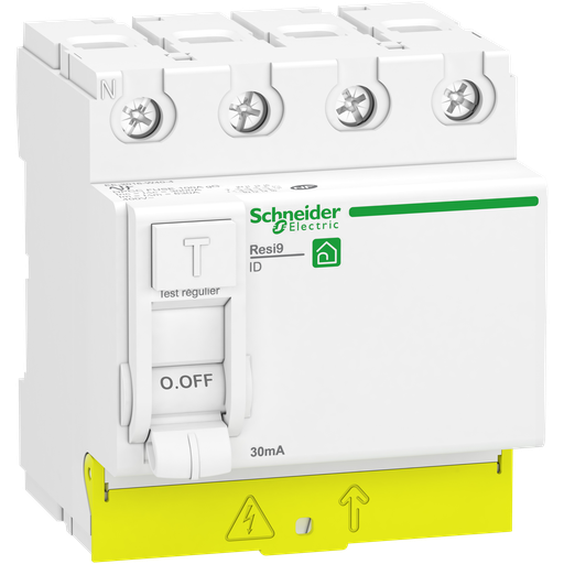 [SCHR9PRA463] Resi9 - interrupteur différentiel - 4P - 63A - 30mA - Type A - peignable