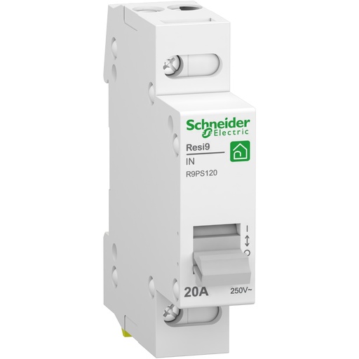 [SCHR9PS120] Resi9 - interrupteur - 1P - 20A - 1NO - 250VCA