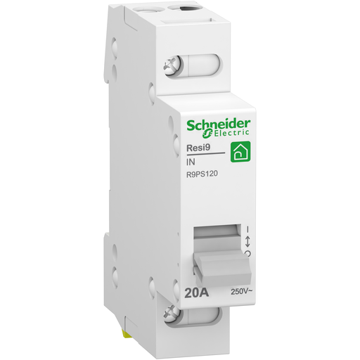 [SCHR9PS120] Resi9 - interrupteur - 1P - 20A - 1NO - 250VCA