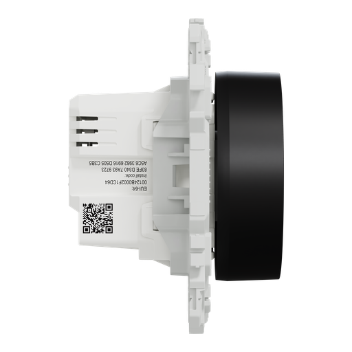 [SCHS940513] Wiser Odace - variateur rotatif connecté 2 ou 3 fils zigbee - noir onyx