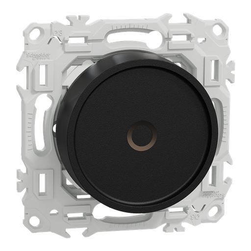 [SCHS940513] Wiser Odace - variateur rotatif connecté 2 ou 3 fils zigbee - noir onyx