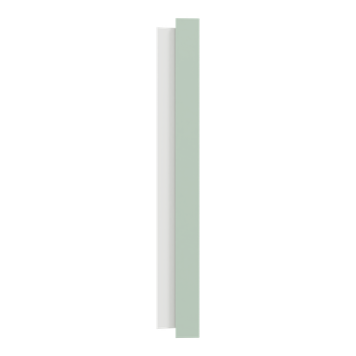 [SCHS903706] Odace - plaque de finition 3 postes - couleur Vert jade
