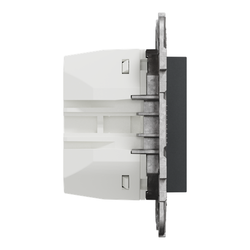 [SCHNU501454] Unica - prise chargeur USB - C 65W forte puiss - 2 mod - anth - méca support fix