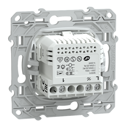 [SCHS320522W] Wiser Ovalis - variateur poussoir - 2 fils - zigbee - Blanc