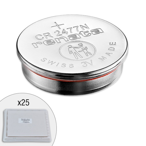 [ENIPBL7326P] Plateau(x) de 25 Pile bouton lithium CR2477N RENATA 3V 950mAh