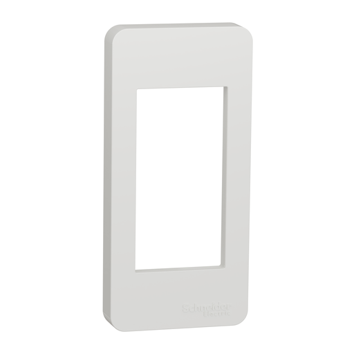 [SCHNU200118] Unica - plaque de finition étroite - Blanc - 1 module