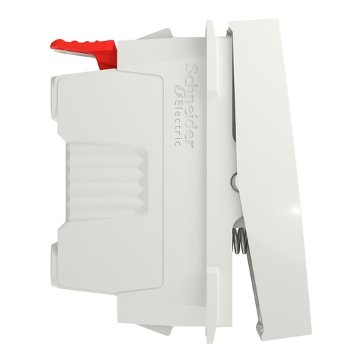 [SCHNU310618F] Unica - bouton-poussoir NO - 10A - connex rapide - 1 mod - Blanc - méca seul