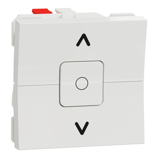 [SCHNU320818] Unica - interrupteur volet-roulant - 3 touches - 6A - 2 mod - Blanc - méca seul
