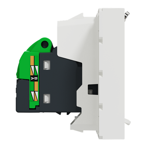 [SCHNU341918] Unica - prise RJ45 simple - cat 6 FTP - 2 mod - Blanc - méca seul