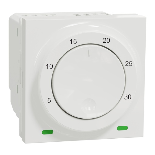 [SCHNU350118] Unica - thermostat chauffage / climatisation - 8A - Blanc - méca seul