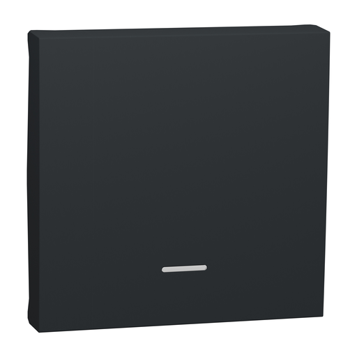 [SCHNU920054N] Unica - enjoliveur interrupteur ou bouton-poussoir lumineux - 2 mod - Anthracite