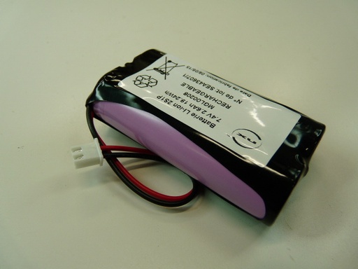 [ENIMGL00208] Pack(s) Batterie Li-Ion 2x 18650 2S1P ST1 7.2V 3.5Ah JST