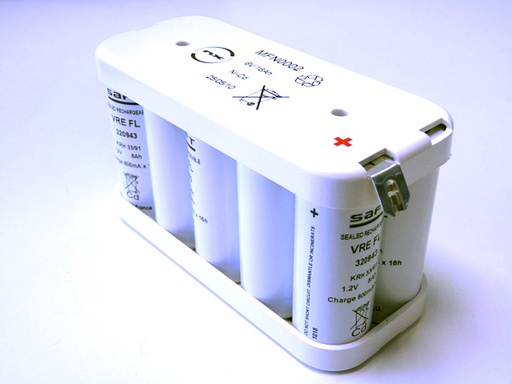 [ENIMFN0002] Pack(s) Batterie eclairage secours 10x F VRE 5S2P ST2 6V 16Ah Cosse