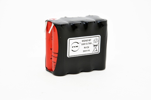 [ENIMGN0187] Pack(s) Batterie Nicd 8x AA 8S1P ST2 9.6V 700mAh T2