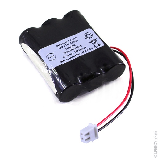 [ENIMGN0254] Pack(s) Batterie eclairage secours 3x AA 3S1P ST1 3.6V 0.7Ah FC