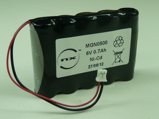 [ENIMGN0500] Batterie(s) Batterie appareil de mesure 5x AA 5S1P ST1 6V 700mAh JST