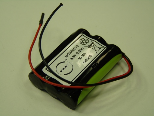 [ENIMGH00215] Pack(s) Batterie Nimh 3x AAA NX 3S1P ST1 3.6V 800mAh Fils