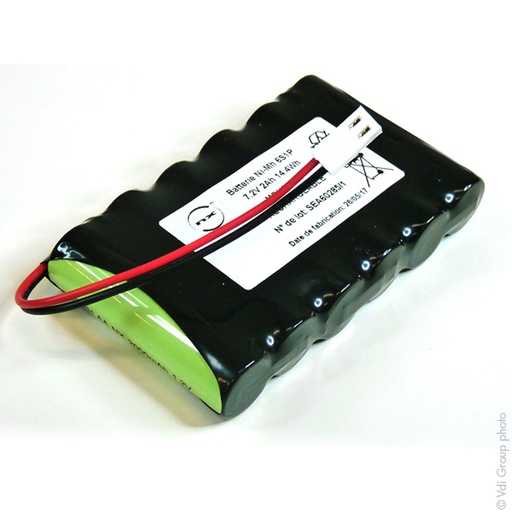 [ENIMGH00759] Pack(s) Batterie Nimh 6x AA 6S1P ST1 7.2V 2Ah Molex