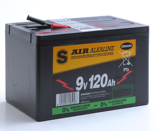 [ENIPRD1701] Pile(s) Pile depolarisation air alcaline eZ8 9/130 9V 120Ah
