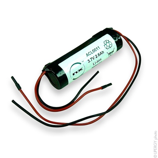 [ENIACL0011] Accumulateur(s) Accus Lithium-Ion 1x 18650 3.6V 2.6Ah double sortie fils