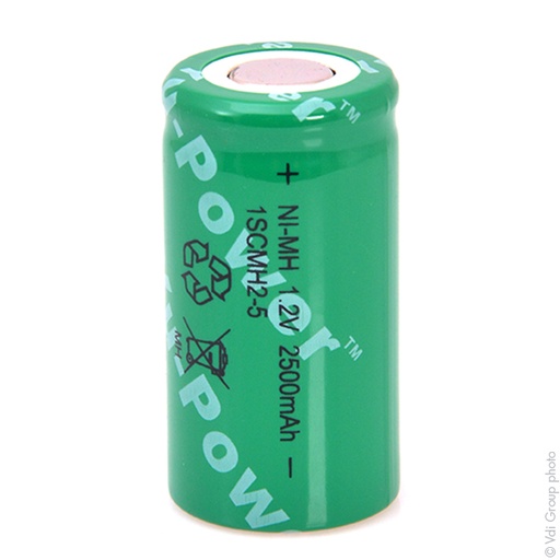 [ENIACH9233] Accumulateur(s) Accus Nimh industriels SC 1SCMH2-5 HT 1.2V 2500mAh FT