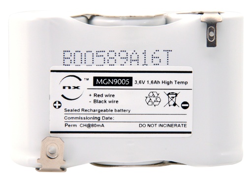 [ENIMGN9005] Unité(s) Batterie eclairage secours 3xSC ST1 Faston 6.3mm+2.8mm 3.6V 1.6Ah