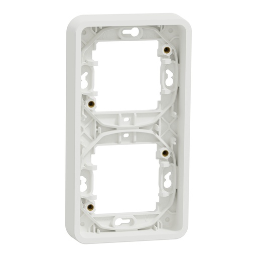 [SCHMUR39151] Mureva Styl - Cadre 2 postes vertical - encastré - IP55 - IK08 - blanc