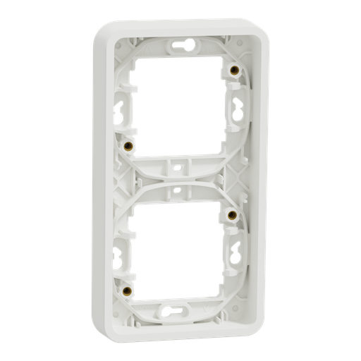 [SCHMUR39151] Mureva Styl - Cadre 2 postes vertical - encastré - IP55 - IK08 - blanc